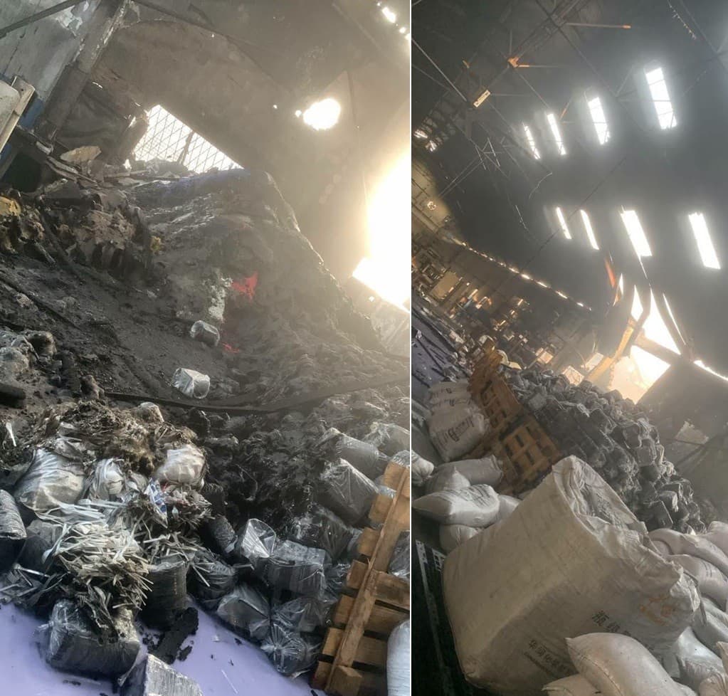 Fire destroys factory and warehouse in Tema industrial area, injuring firefighter