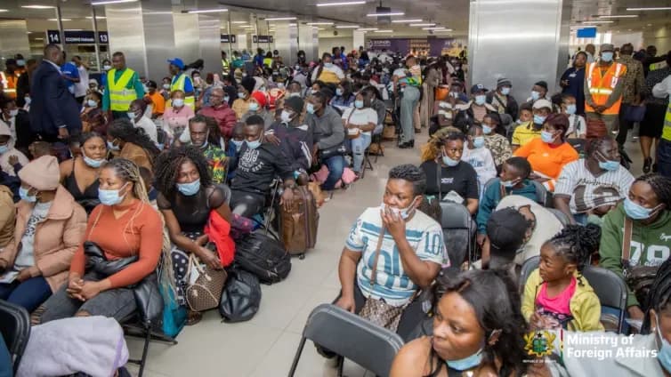 Accra handled evacuation flight payments, not Pretoria mission — High Commissioner