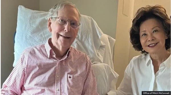 US Senator Mitch McConnell says absence due to fall and pneumonia