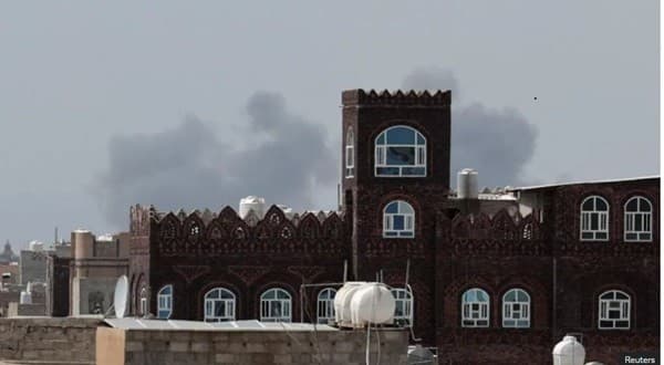 Yemen's Houthis launch missiles at Saudi Arabia after strikes on Sanaa airport