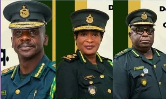 Meet the three officers taking on top roles at Ghana Immigration Service