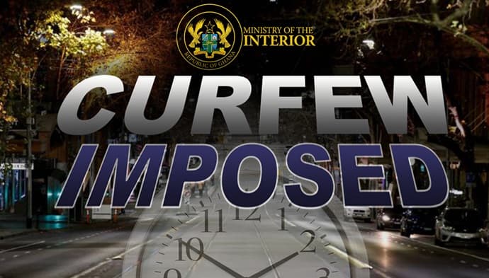    Government imposes curfew in Nkwanta South following security concerns