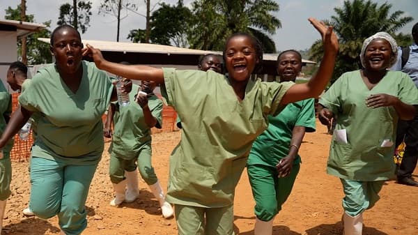 Recovery of Ebola patients offers rare moments of joy at epicentre of outbreak